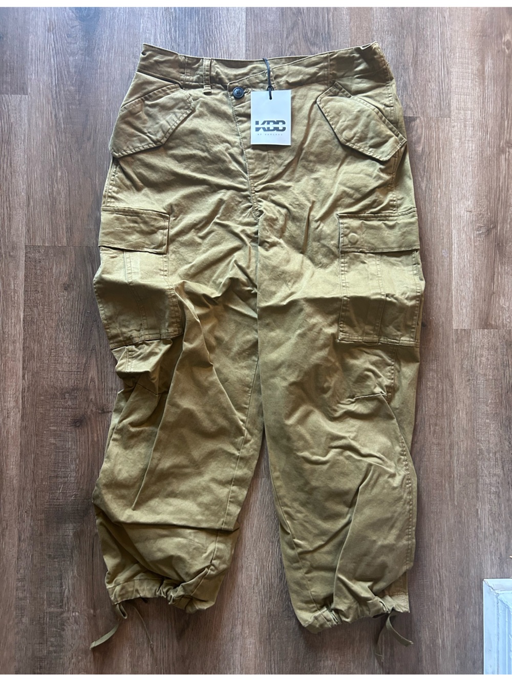 KBB by Kahlana Women's Tan Cargo Pants